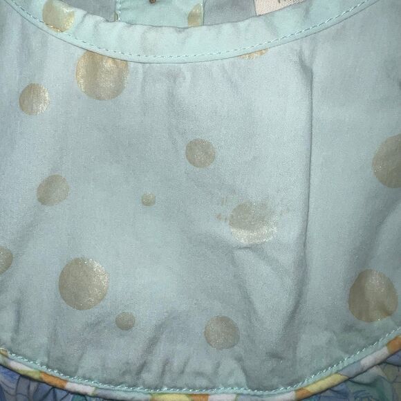 Matilda Jane Girls Dress 18-24m Birds Ruffles Polka Dot Floral  Blue Green - Picture 4 of 8